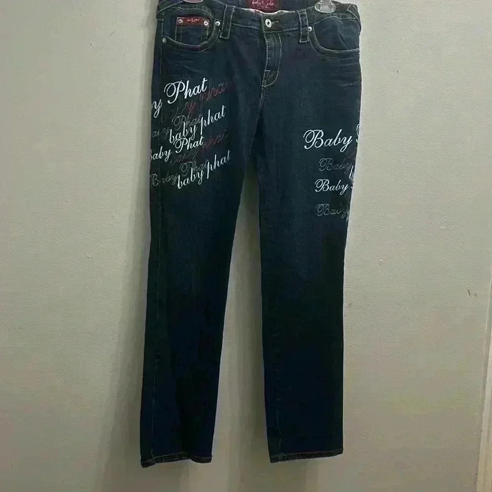 BABY PHAT WOMEN’S PINK AND BLUE JEANS